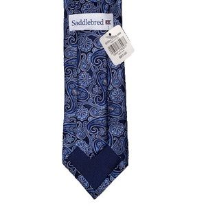 Blue Paisley Saddlebred Tie
